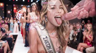 Beauty Contest Turns Into A Blowjob And Cum Eating Competition