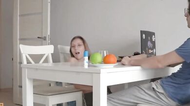 Russian Couple In Threesome