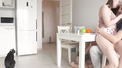 Russian Couple In Threesome