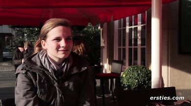Super Cute German Girl Anna Tries Something New