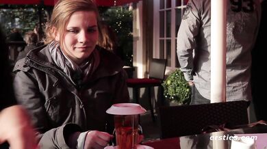 Super Cute German Girl Anna Tries Something New
