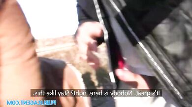 Blonde Gets Fucked Outdoor For Money