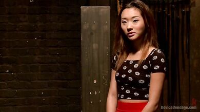 Small Asian Girl Tries Something More Intense