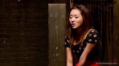 Small Asian Girl Tries Something More Intense