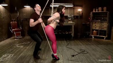 Sexy Babe Milcah Halili Locked In Hard Bondage