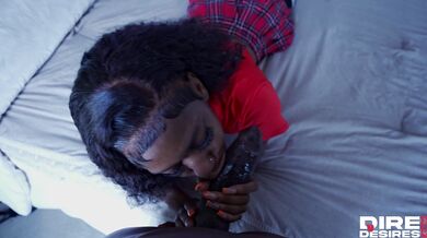 Hot black fuck in bed