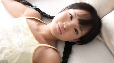 Stepdaughter Lara Kudo with tan lines is a real winner