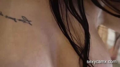 Two horny and busty brunette sluts suck cocks and get fucked hard