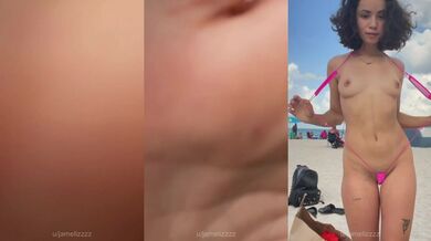 I was feeling brave on the beach