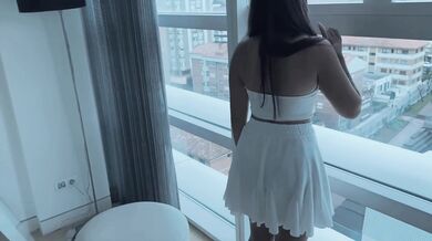 Horny Guy Sharing Bed With Unknown Girl In Hotel Room