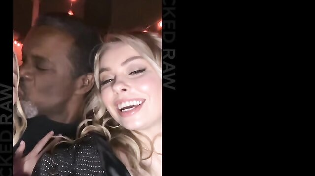 Tiny Blondes Haley And CoCo Lovelock Share A Giant BBC