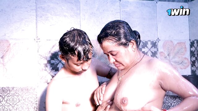 Heißes indisches Paar genießt heißen Fick im Badezimmer