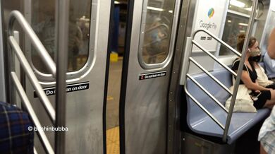 Exposed in the subway