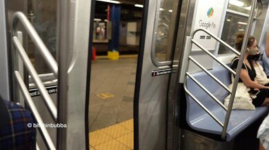 Exposed in the subway