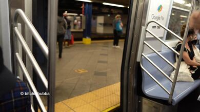 Exposed in the subway