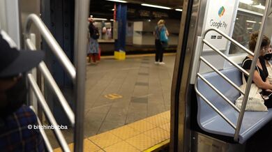 Exposed in the subway
