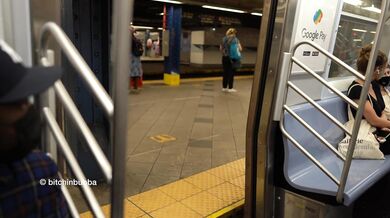 Exposed in the subway