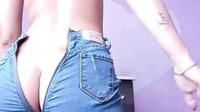 Easy access jeans