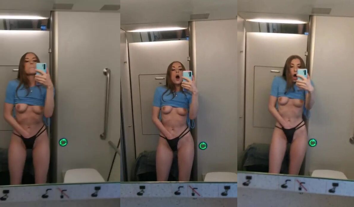 Train bathroom masturbation