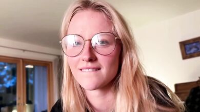 Norwegian Blonde Teen Discovers Cock