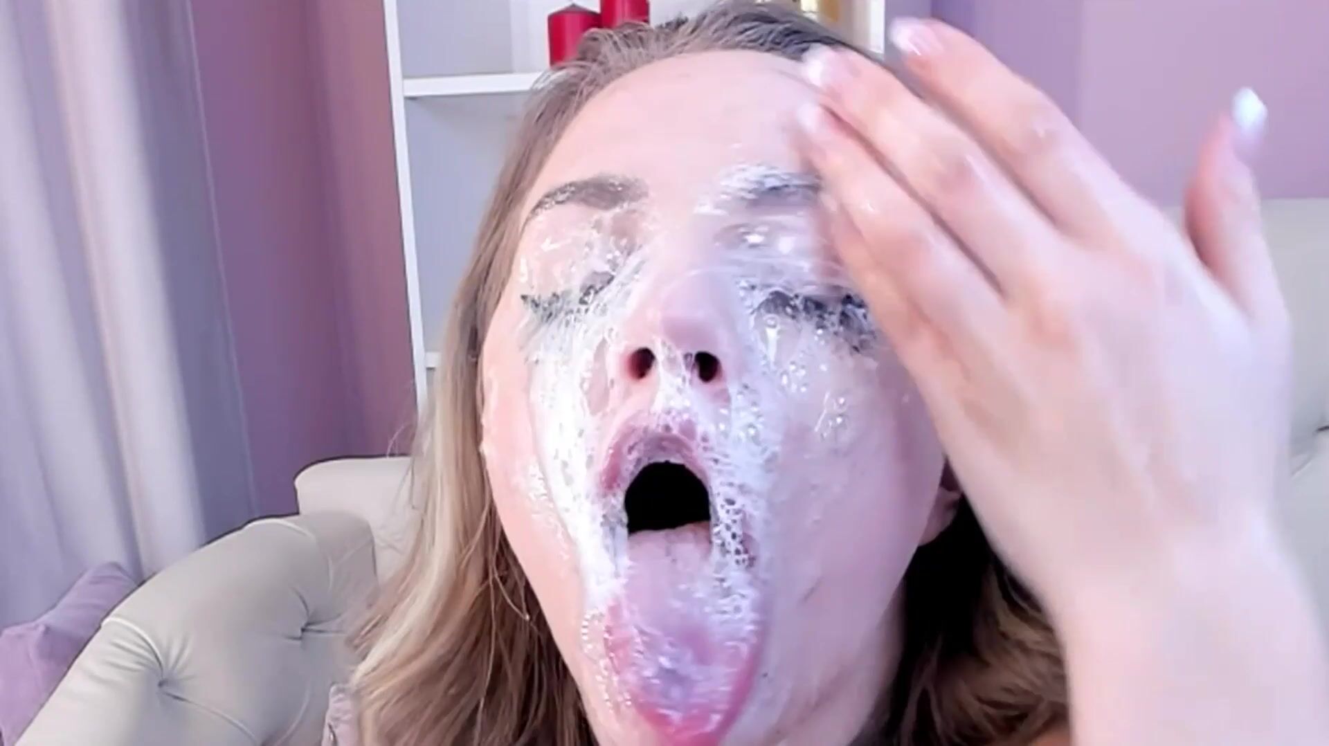 Facial fetish video
