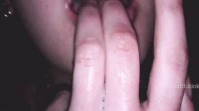Finger deepthroating makes me drool like hell