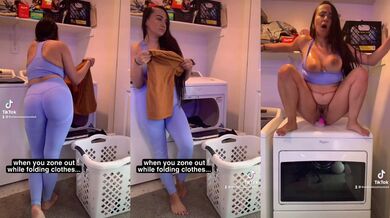 When you gets horny while doing the laundry