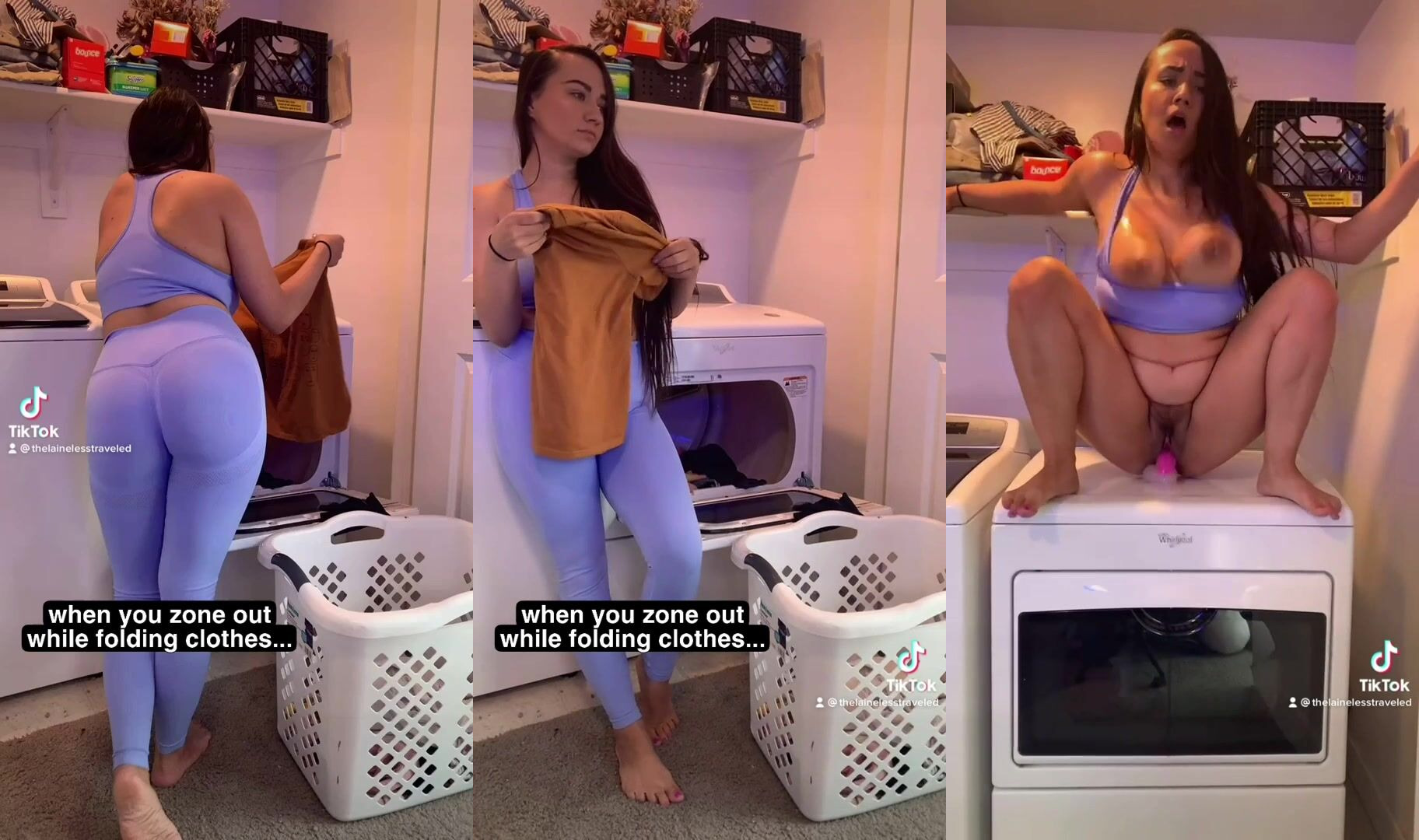 When you gets horny while doing the laundry