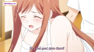 Anime beauty takes hard cock before breakfast in her kitchen