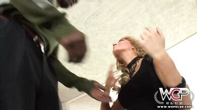 Anal goddes gets fucked by a mammoth man steel