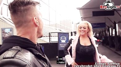 Blonde Brit With Big Tits Meets Tourist For Fuck