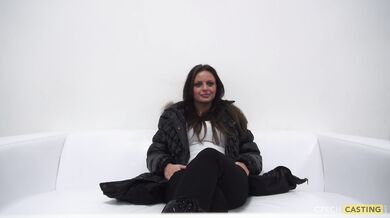 Oiled Brunette Teases During A Casting Interview