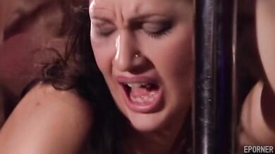 Brunette Pole Dancer Sucks And Gets Pounded