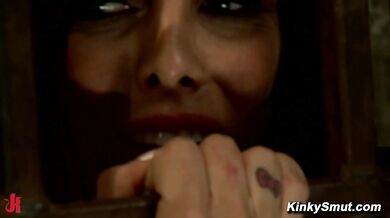 Brandy Aniston Gets Caged And Roped On All Fours