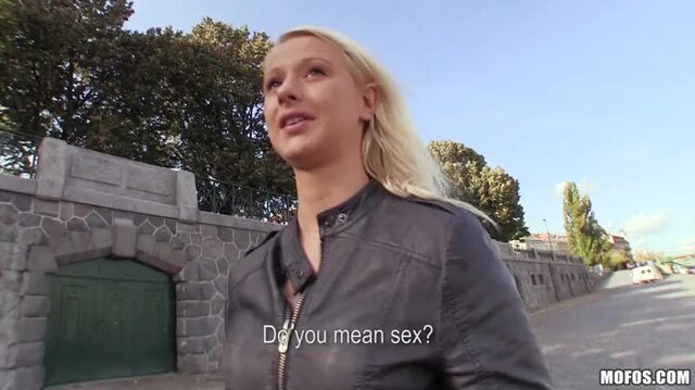Street girl fucks stranger for money