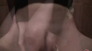 Czech amateur fucks in a public toilet