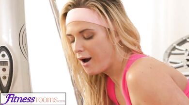 Fit babe fucks her fitness trainer!