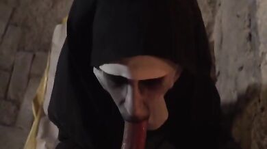 Parody of horror movie The Nun! - Silvia Rubi