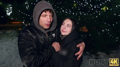 Fucked in front of her boyfriend on Christmas