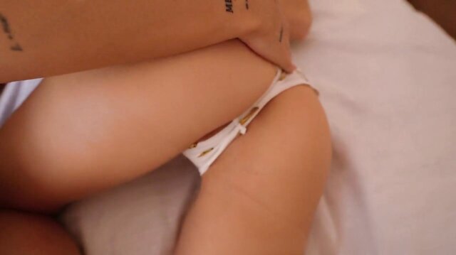 Two sexy sisters share cock