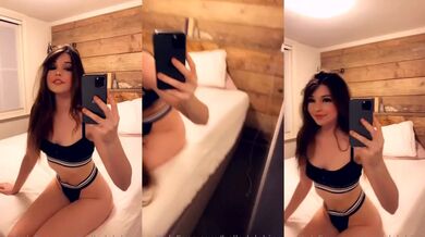 Belle Delphine Shows Off Her Natural Look In Lingerie