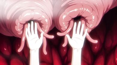 Frieren Hentai: Petite Elf Takes Bound Tentacle DP and X-Ray Creampie in the Den