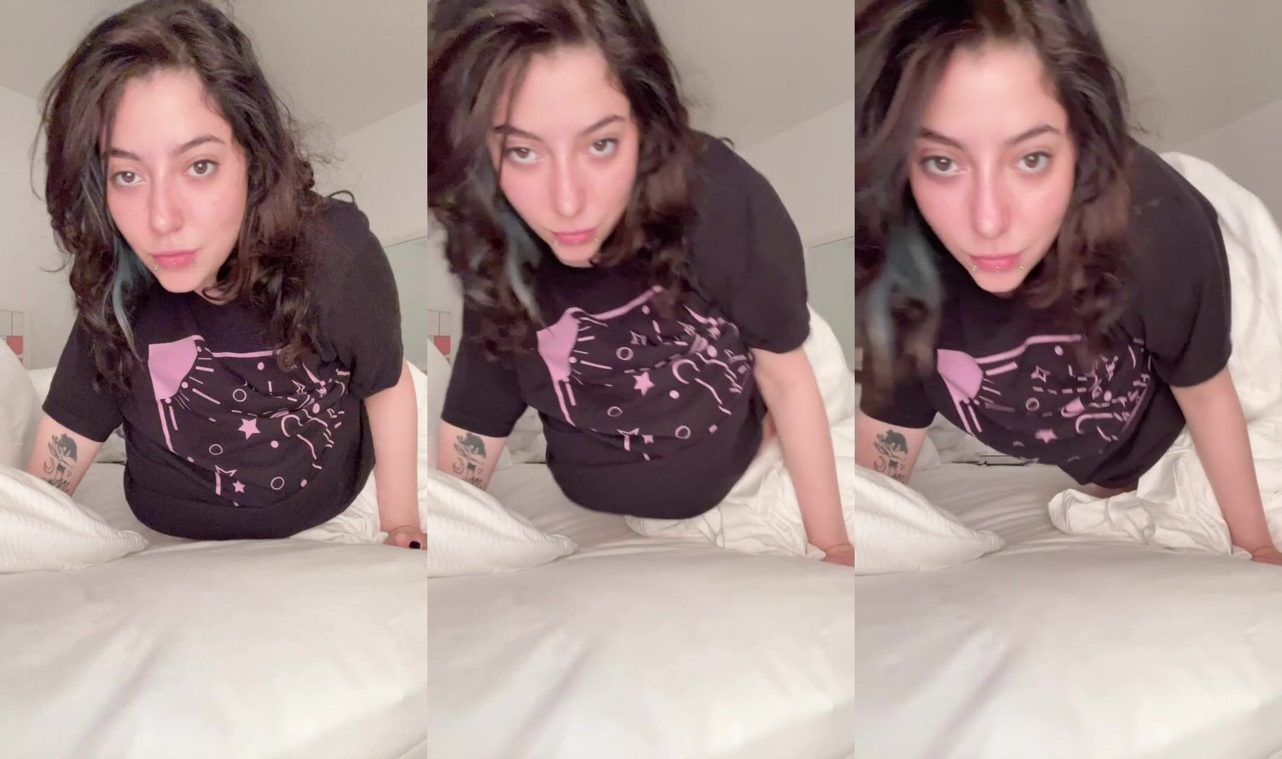 Waking you up early to show you this hanging natural titties
