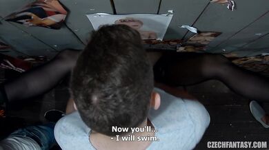 Czech Brunette Fucks In A Fuck House