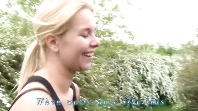 Czech Couples Play Together Outdoor