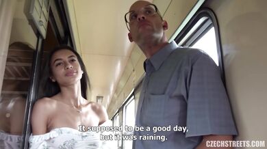 Vanessa Alessia Fucks On A Train