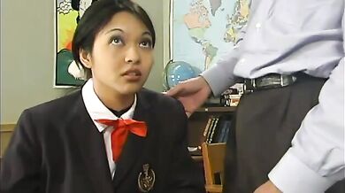 Two Students Punish Teacher With A Strap-On