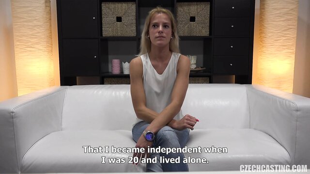 Czech Blonde Amateur Fucks At Casting