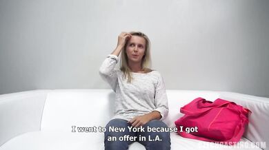 Blonde Slut Gets Fucked At Casting
