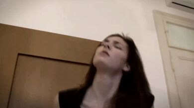 Czech Brunette Gives A Blowjob Outdoors
